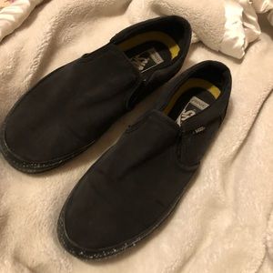 Black vans with sprinkles USED
